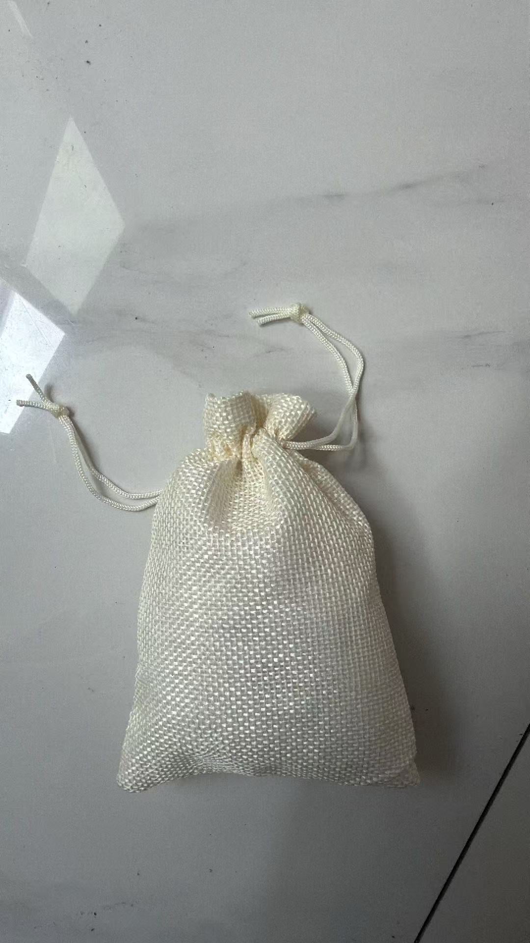 Linen Drawstring Bags - Full Case 38 packs (1,900pcs) Burgundy/White/Pink