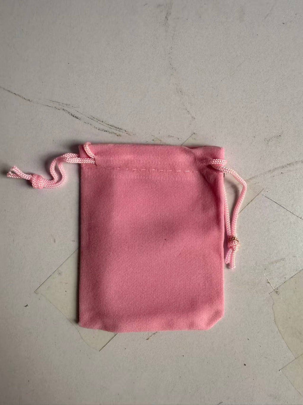 Red Linen Drawstring Bag 3.9x5.5in (Pack of 50)