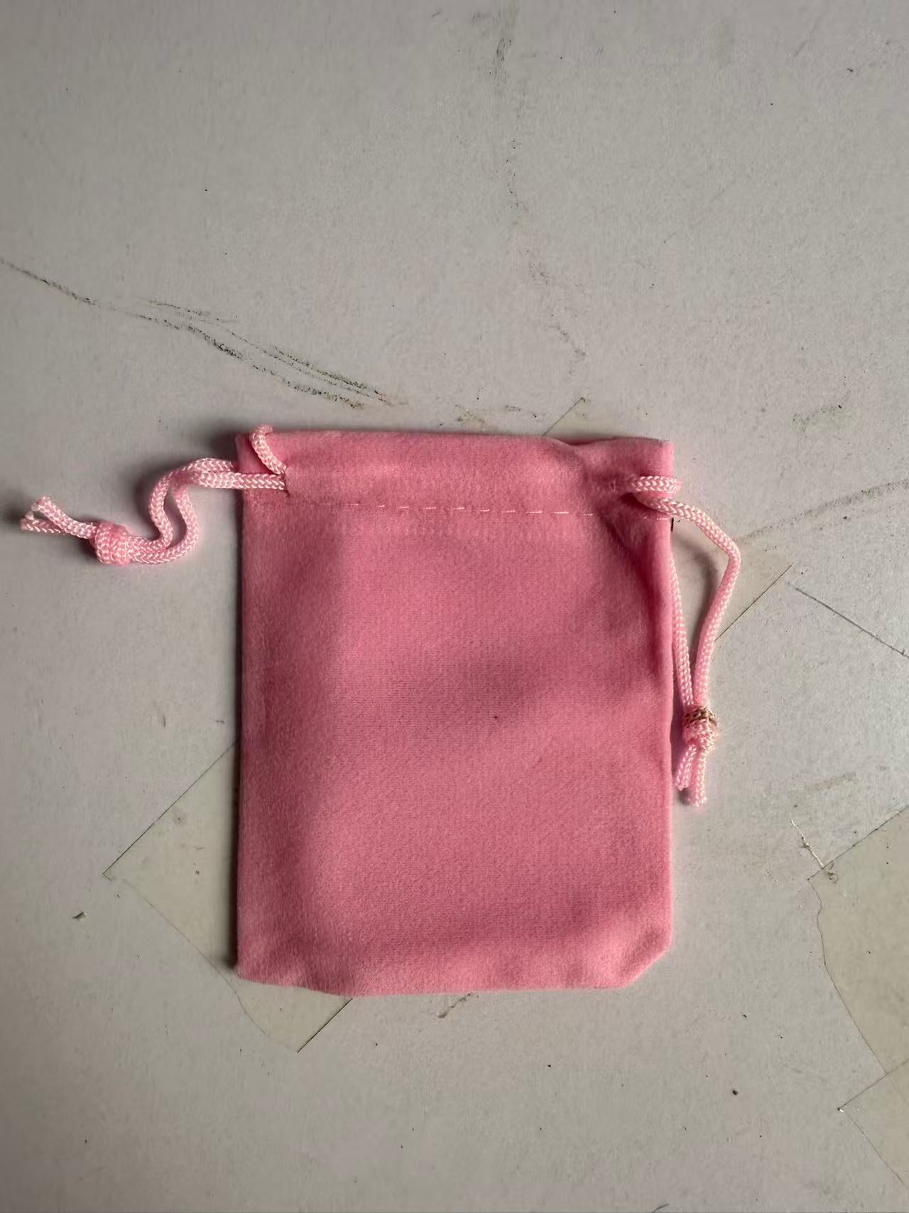 Red Linen Drawstring Bag 3.9x5.5in (Pack of 50)