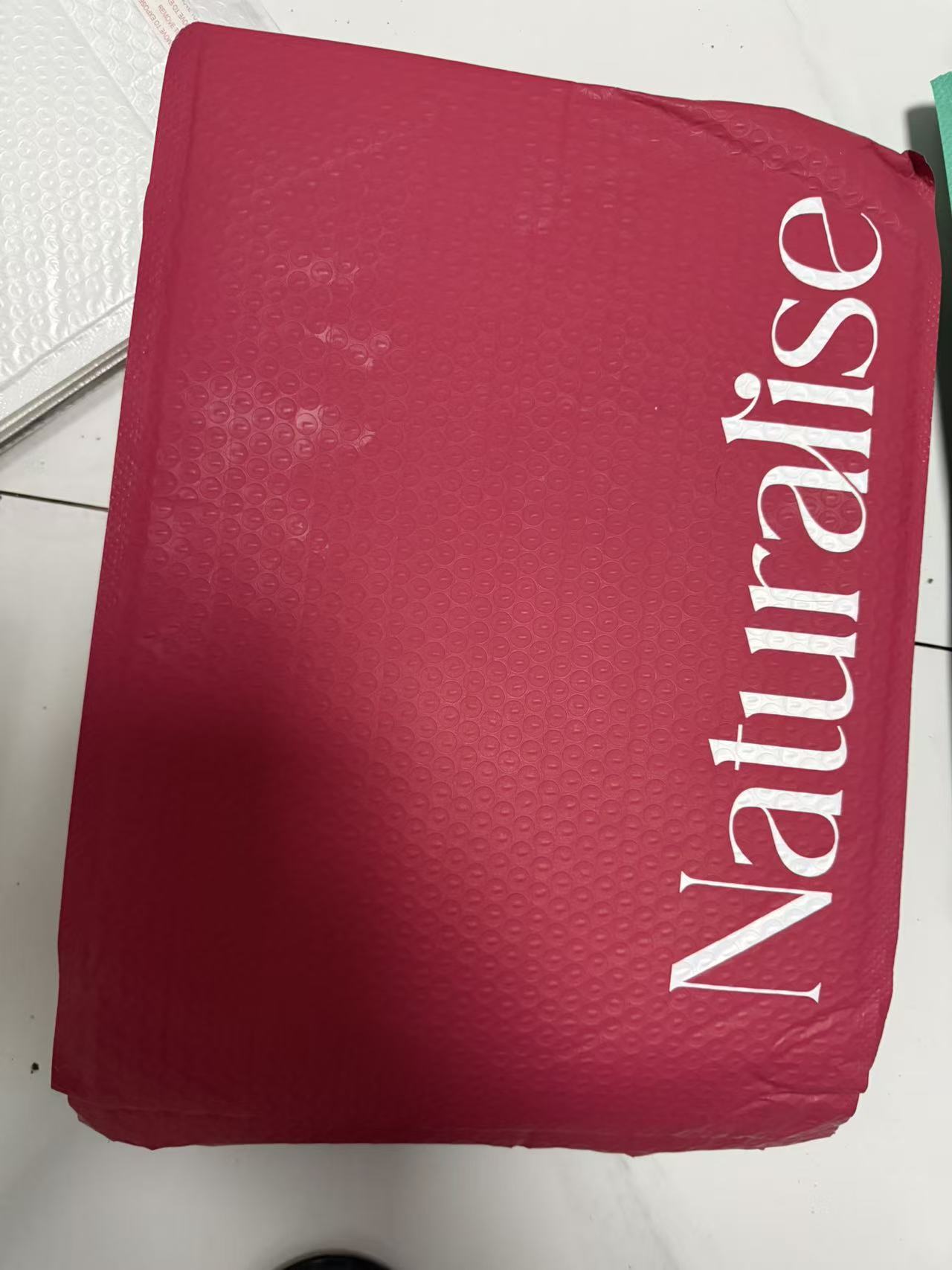 Red Printed Bubble Mailer Bag 11.8x14.2+1.6in (Pack of 10)