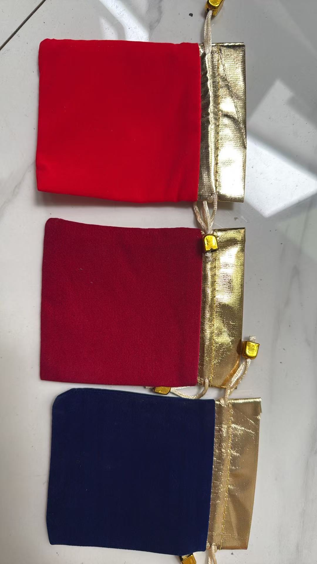 Velvet Drawstring Gift Pouch 10x13cm (50pcs) - Red / Burgundy / Navy Blue